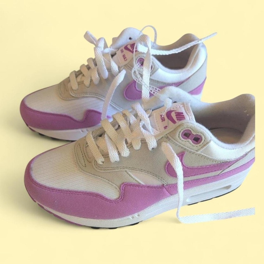 Nike Air Max 1 Womens Shoes Pink White Tan Sneakers DZ2628-001 Size 8